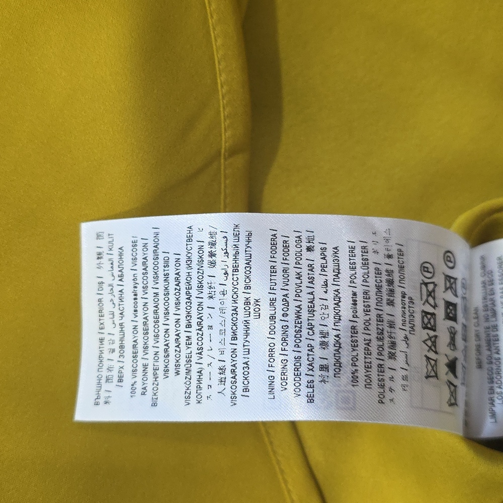 Marciano Satin Slip Dress in Chartreuse - Picture 13 of 14